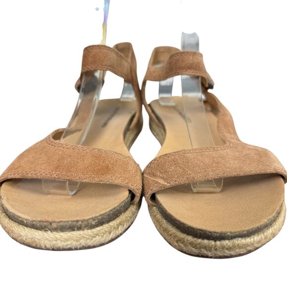 Lucky Brand Gabrien Suede Leather Espadrille Ankle Strap Sandals Shoes sz 9 M - Picture 7 of 16